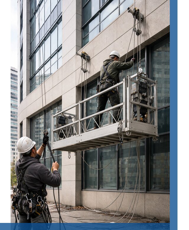 Монтаж и подъем фасадной люльки в Балашове от 12203 р. | ВЫСОТНИК-Бла