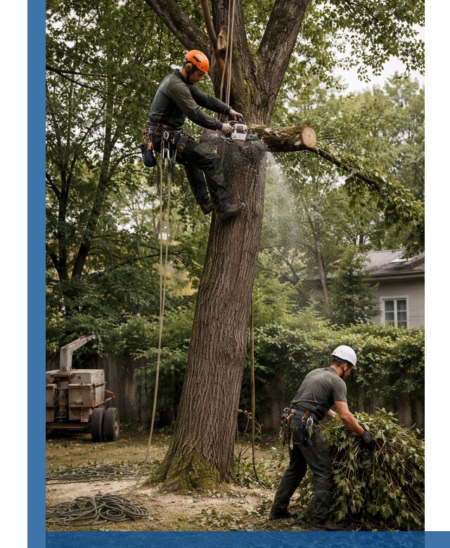 Кронирование деревьев в Балашове, безопасная высотная обрезка