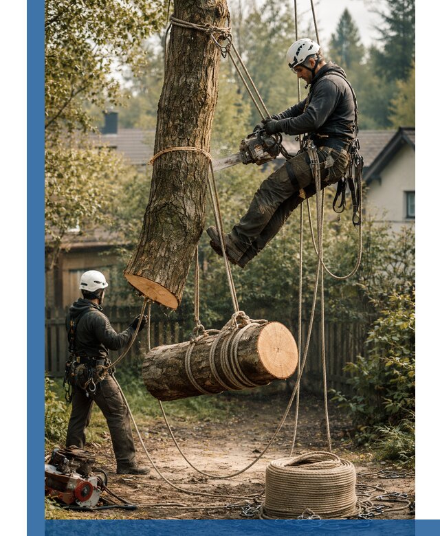Валка деревьев частями в Балашове, безопасно и аккуратно