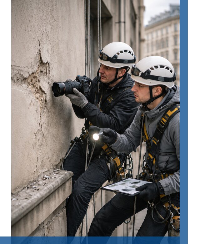 Фотофиксация дефектов фасада в Балашове от 4576 р. | ВЫСОТНИК-Бла