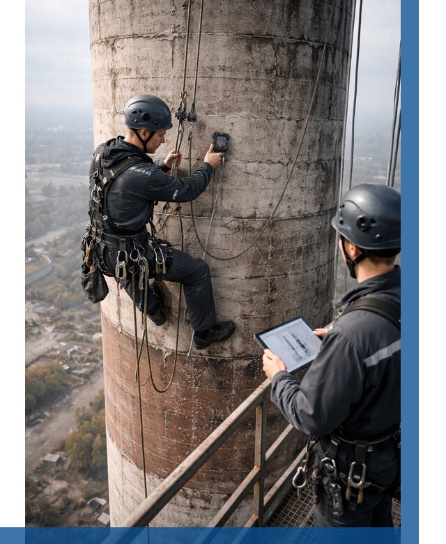 Обследование дымовой трубы в Балашове от 8135 р. | ВЫСОТНИК-Бла