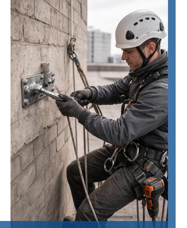 Установка анкерных точек в Балашове от 3559 р. | ВЫСОТНИК-Бла